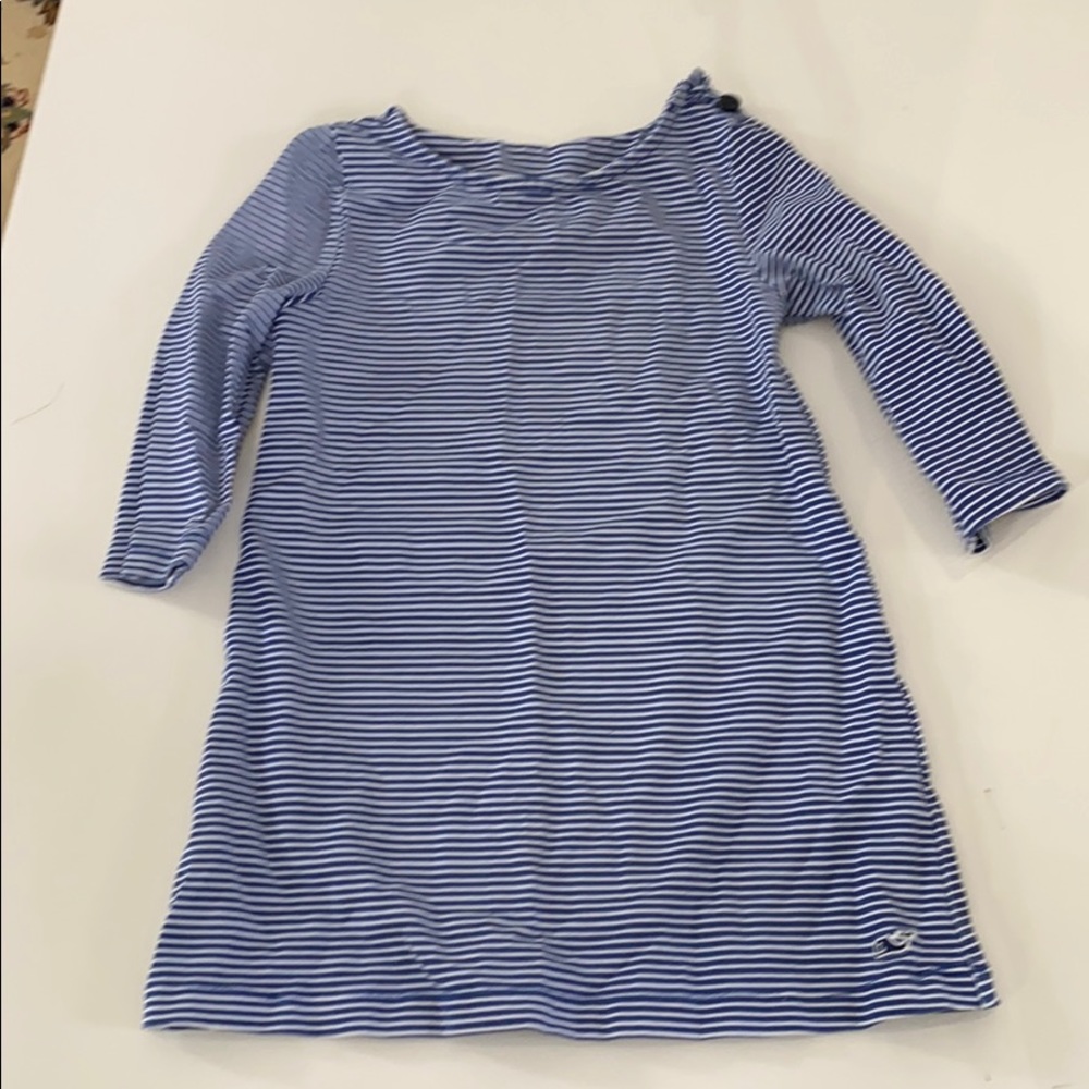 COPY - Navy white vineyardvines dress